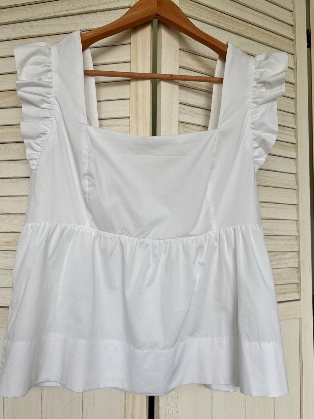 Lilly Pulitzer Tiana Babydoll Cotton Top Size 12 NWT Resort White - Picture 2 of 11